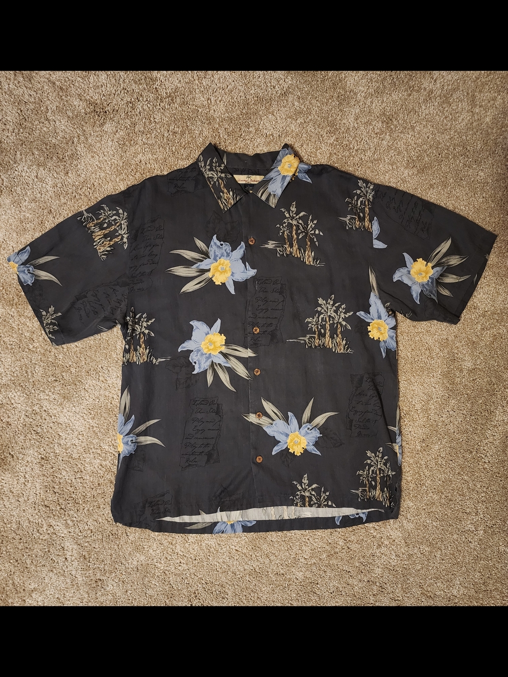 Tommy Bahama Short-Sleeve Floral Button-Down Shirt